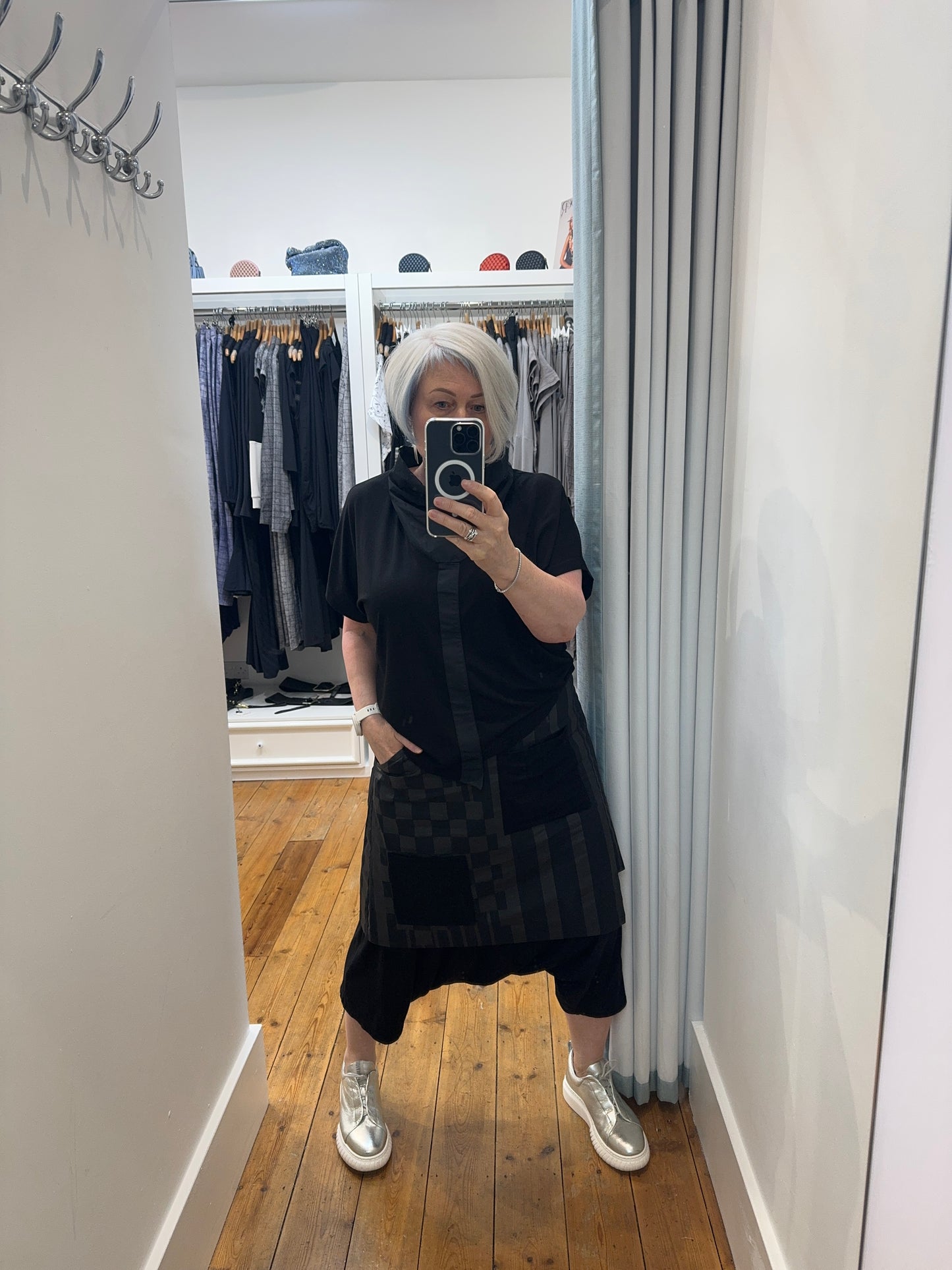 PANTS WITH OVERLAY SKIRT