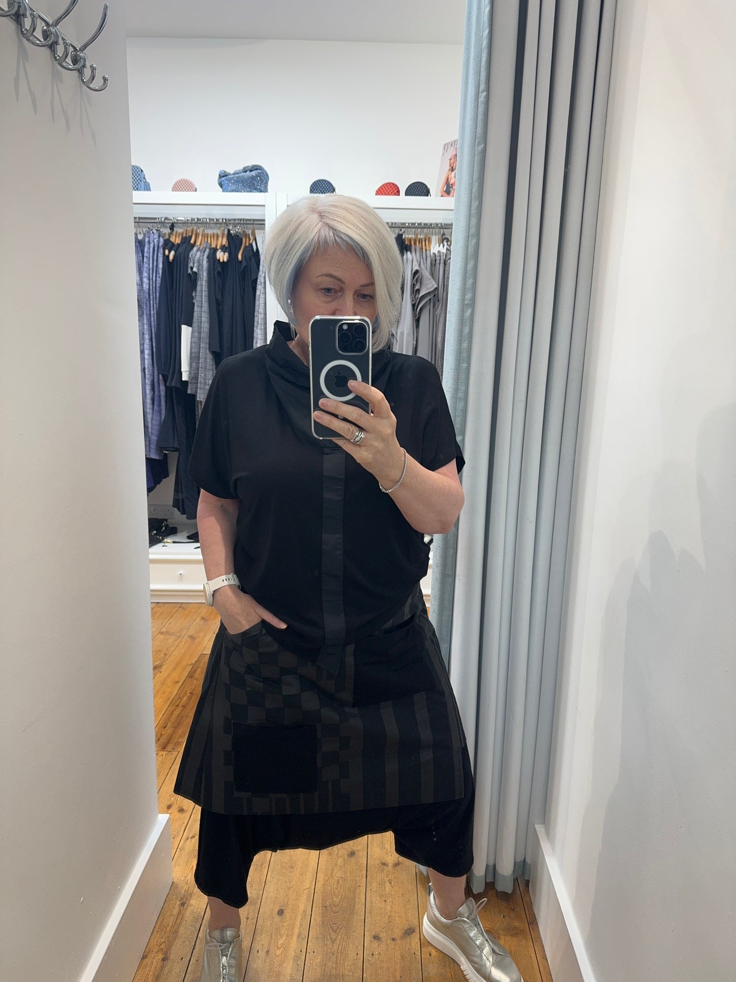 PANTS WITH OVERLAY SKIRT