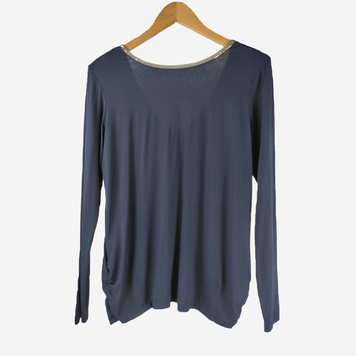 SEQUIN TOP - NAVY