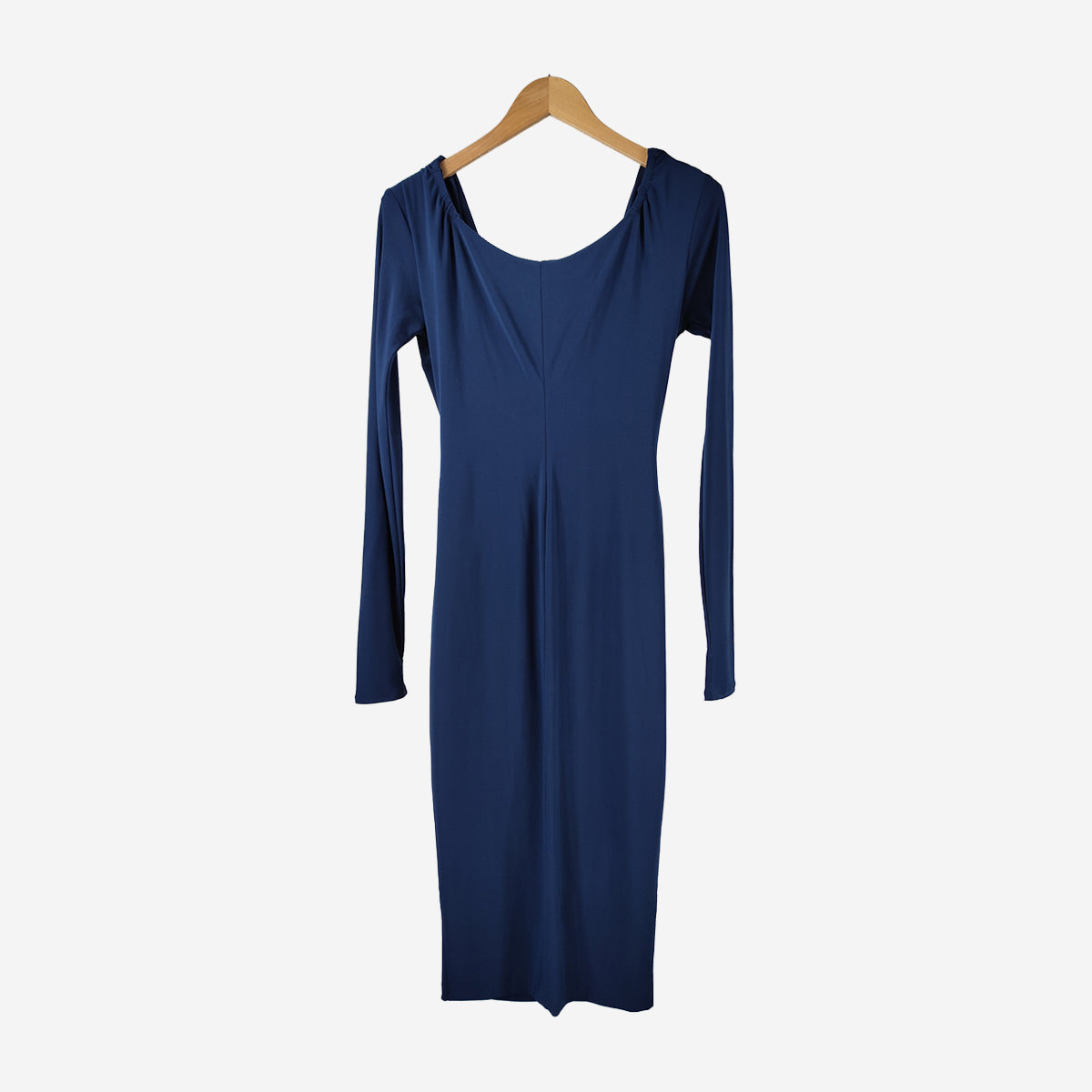 BLUE CROSSOVER DRESS