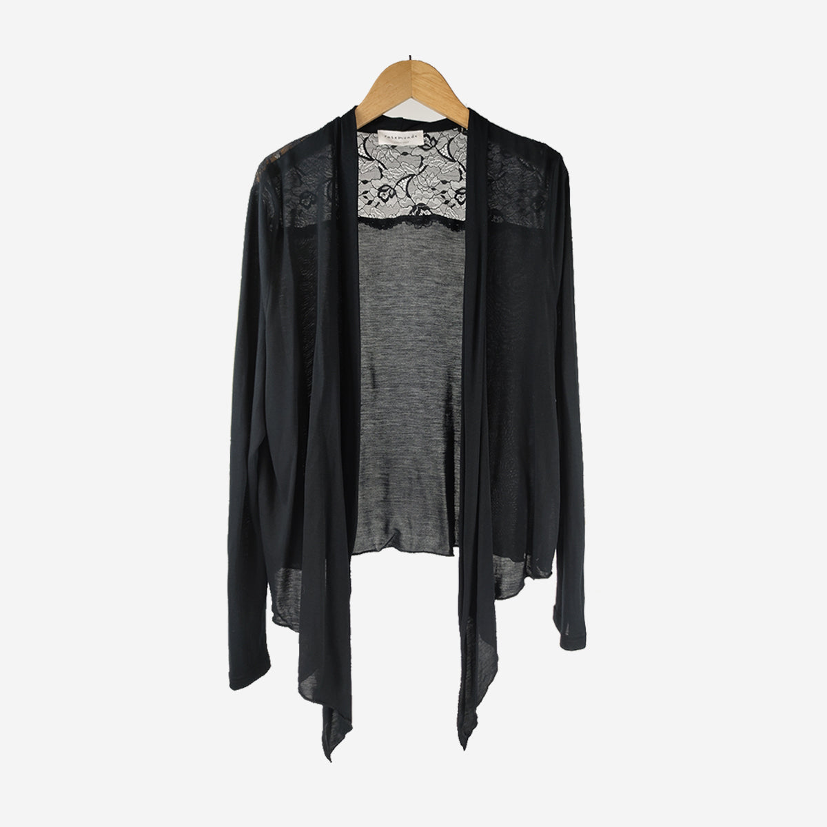 BLACK LACE CARDIGAN
