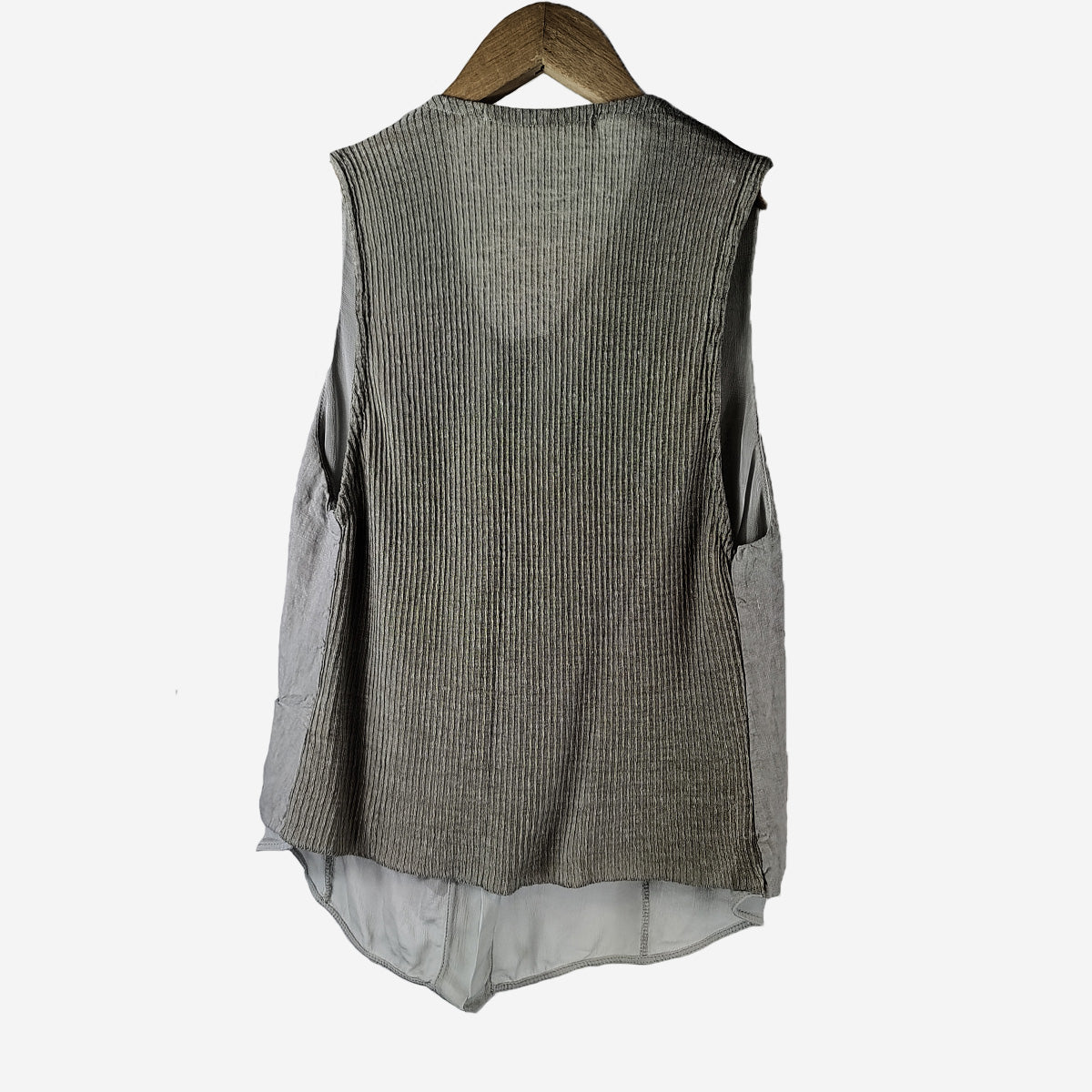 SHORT LINEN MIX WAISTCOAT