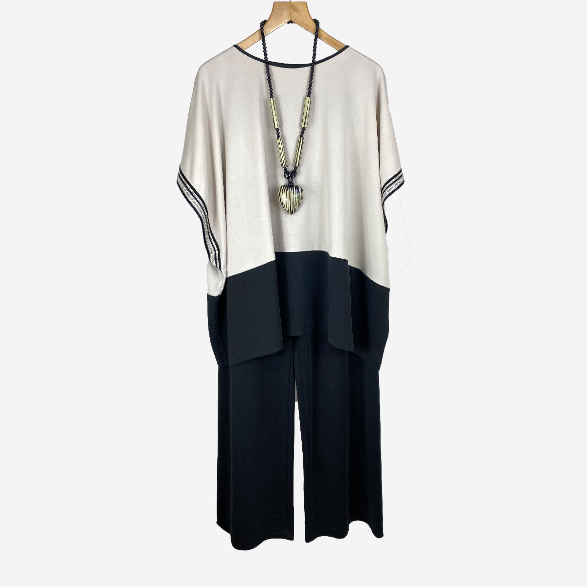WIDE LEG JERSEY TROUSER
