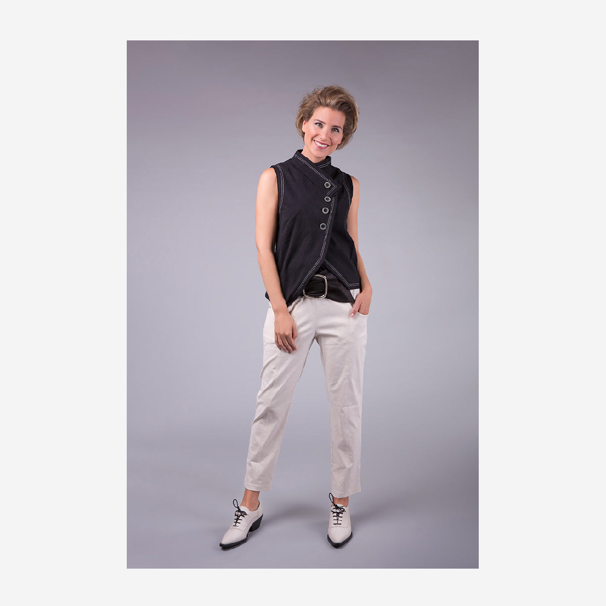 ROMY TROUSERS-LINEN