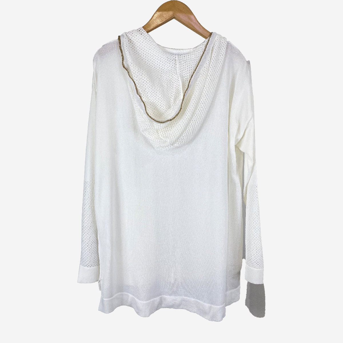 ZIPPED HOODED CARDIGAN