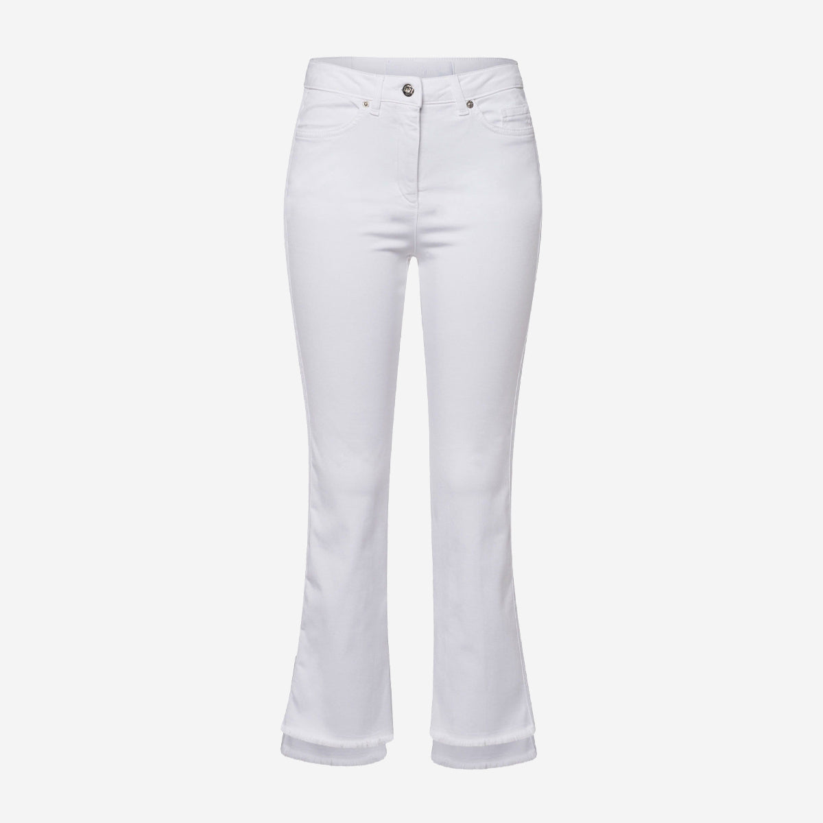 CROPPED FLARED PANTS WITH MESH TAPE