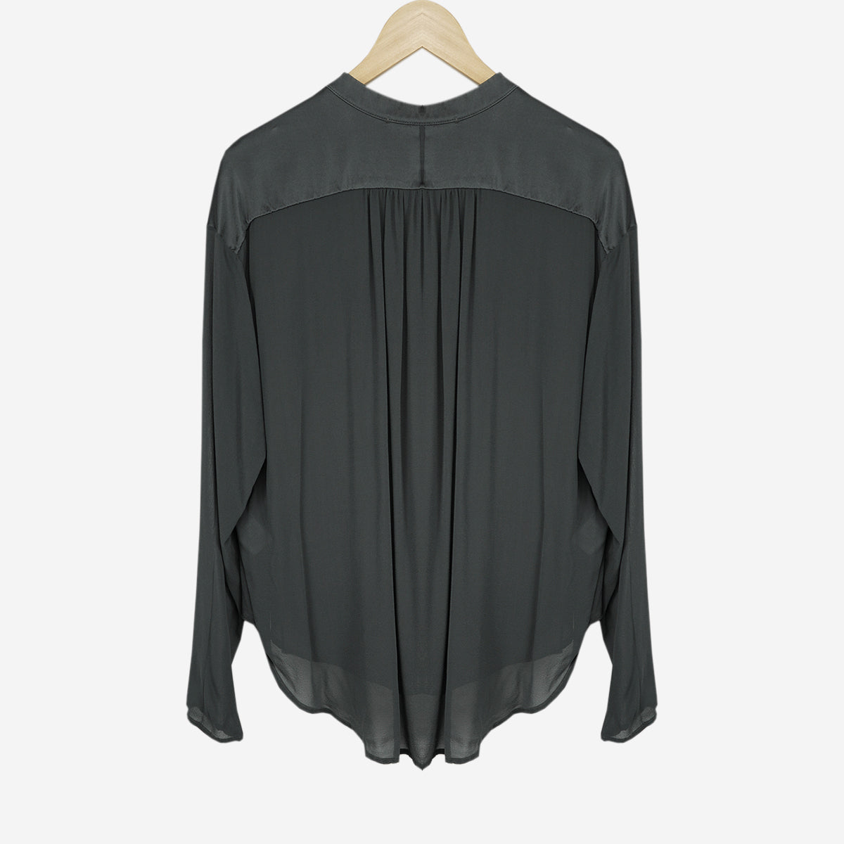 LONG SLEEVE SILK TOP