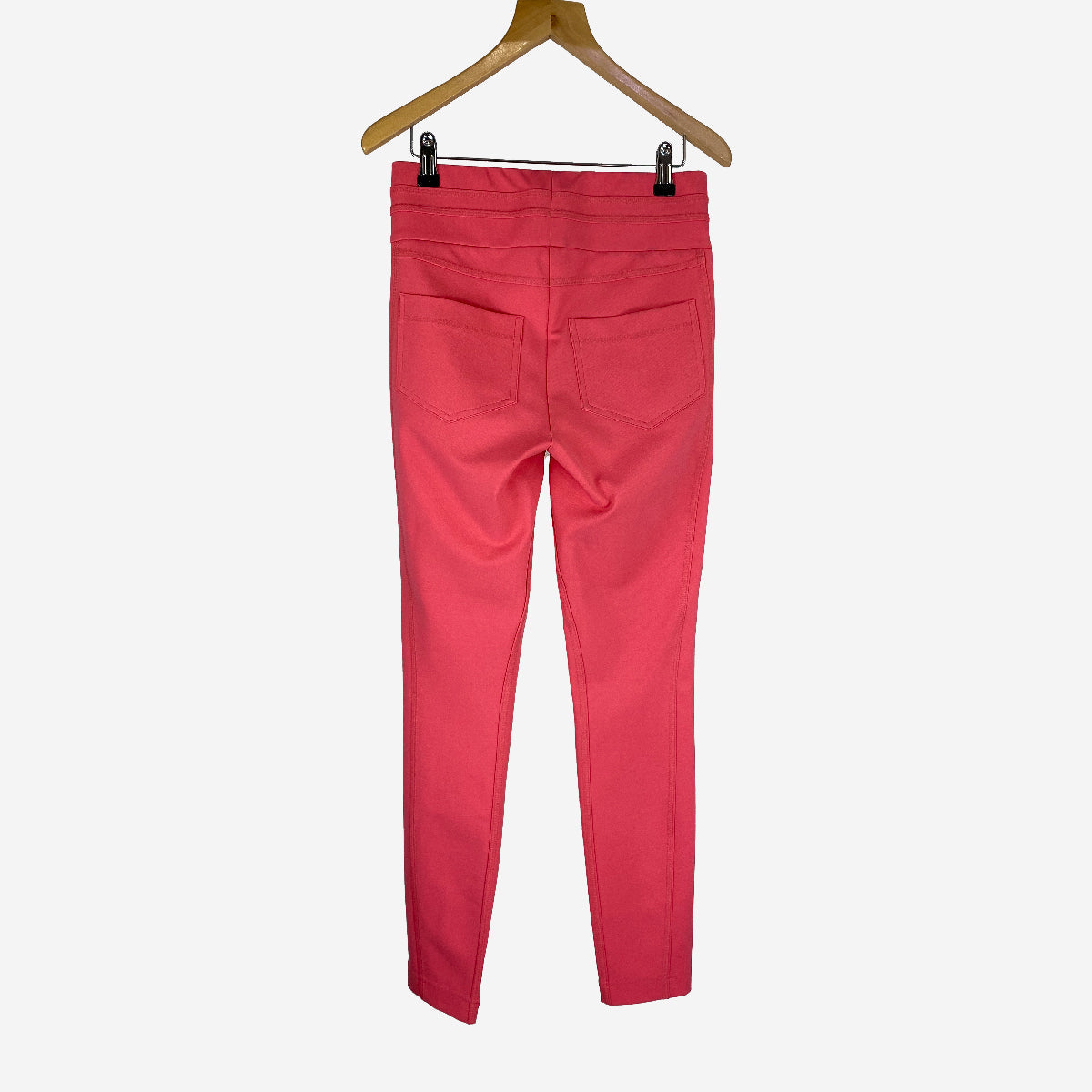 ELASTICATED HIGH WAIST TROUSERS