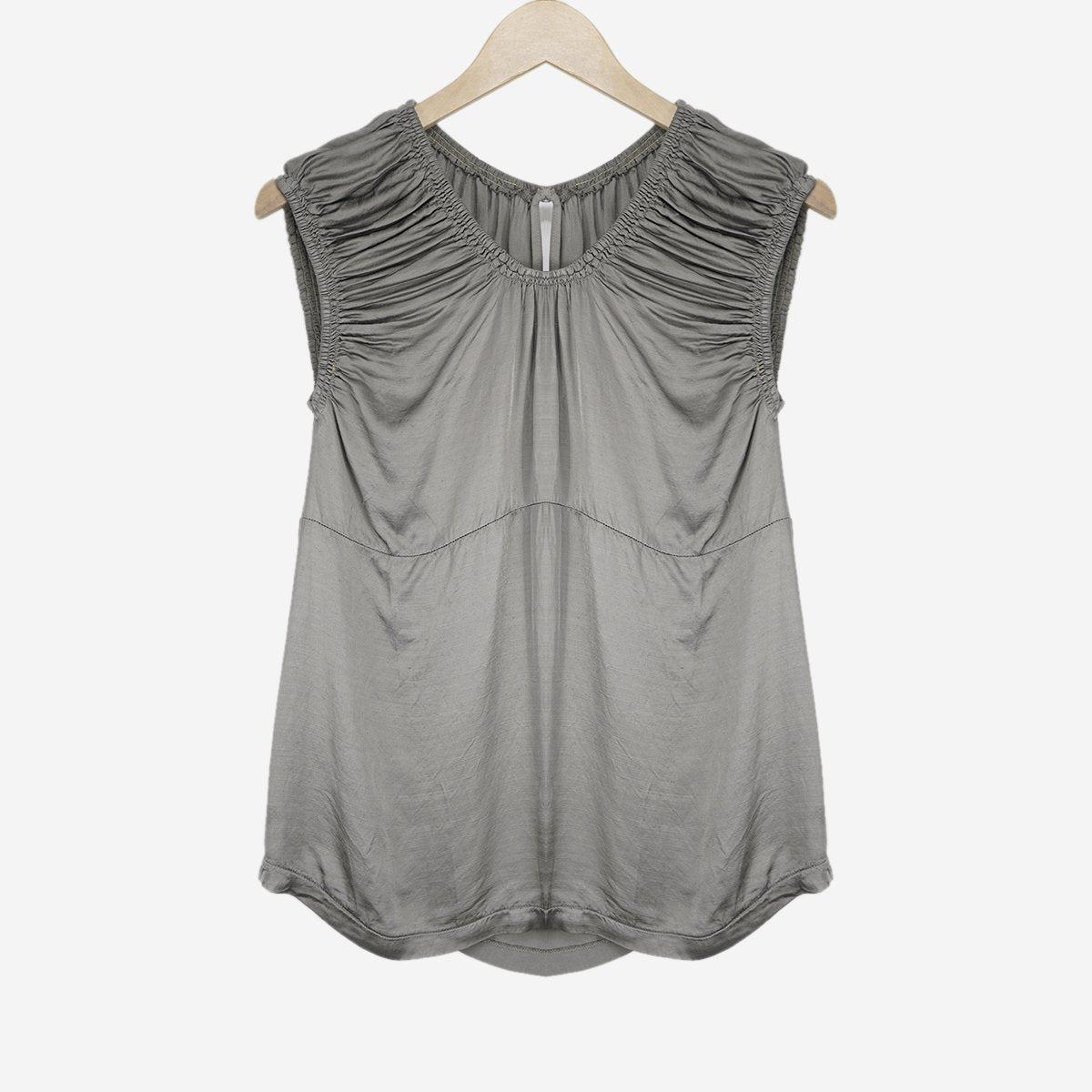 SLEEVELESS RUCHED  TOP
