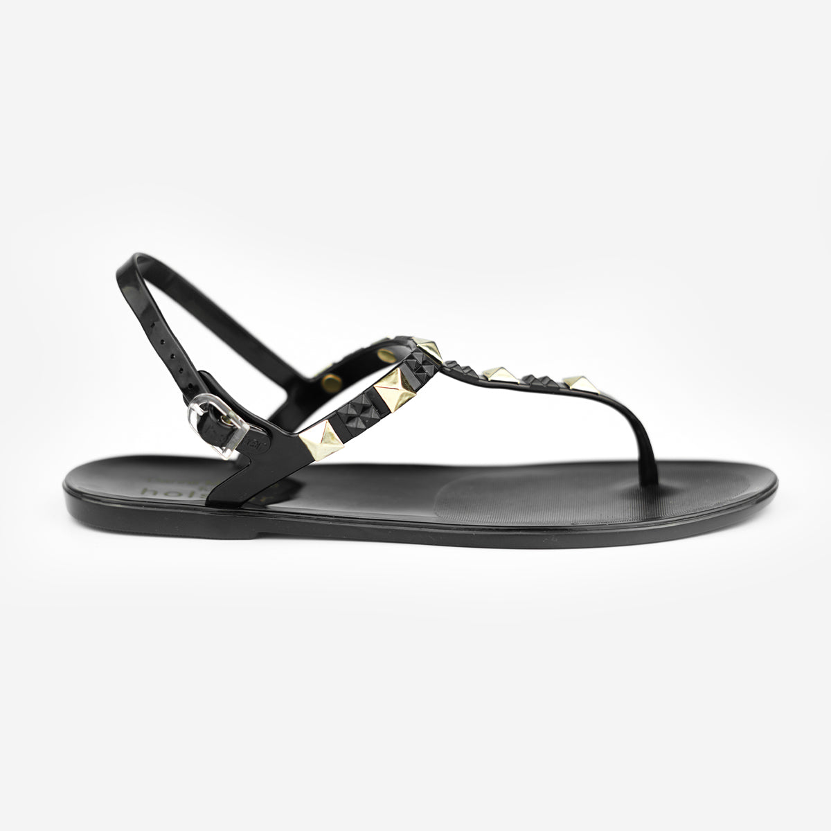 BLACK/GOLD SANDAL