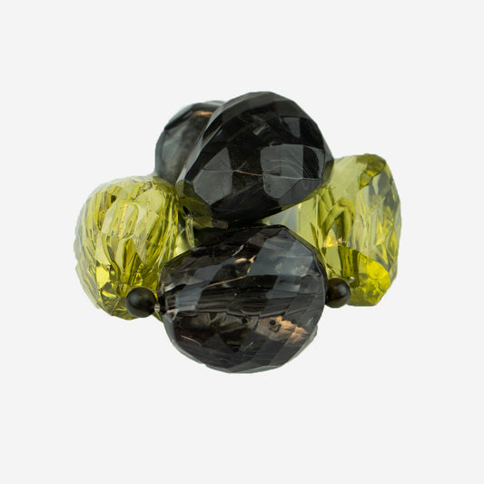 BOULDER BROOCH - SMOKEY