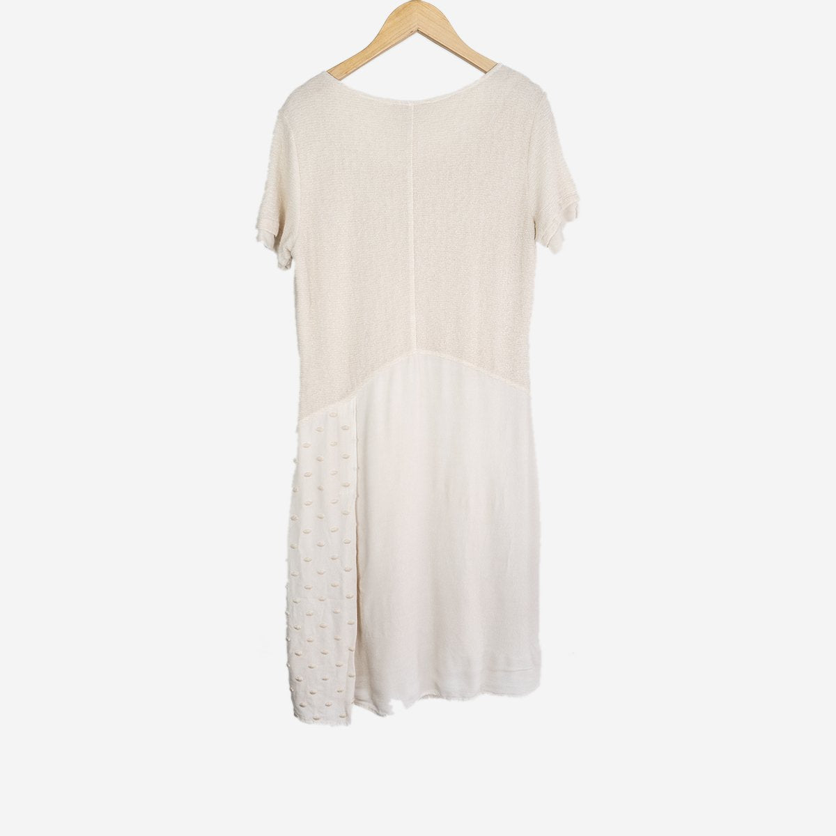 SHORT SLEEVED CREAM DRESS