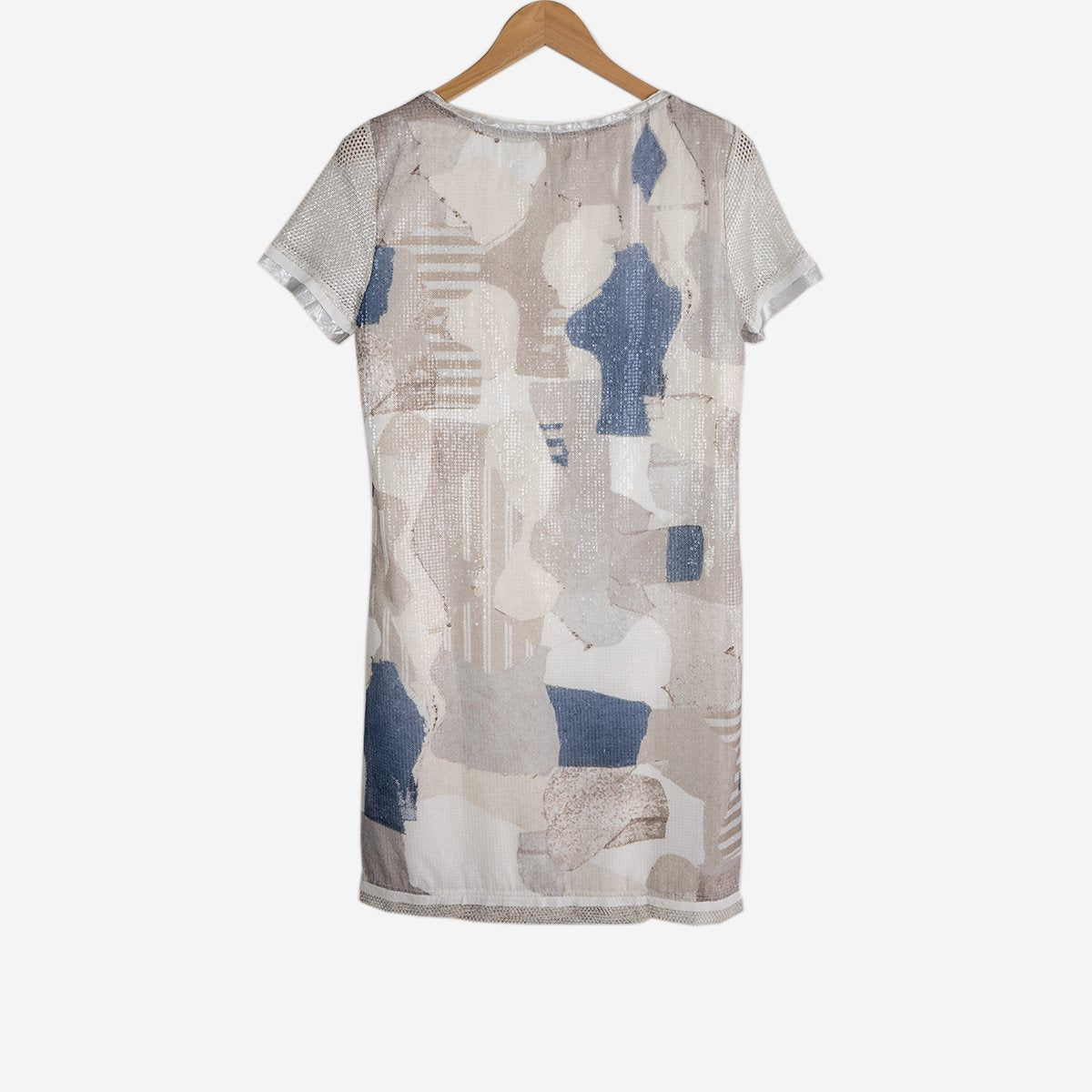 SHORT SLEEVE SHIFT DRESS