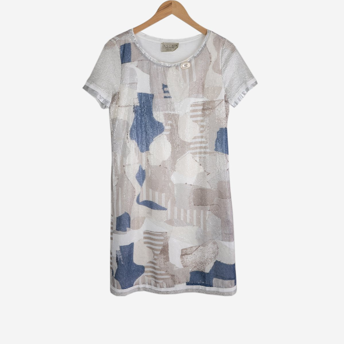 SHORT SLEEVE SHIFT DRESS