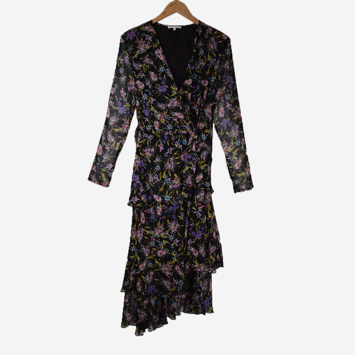 DRESS BLACK FLOWERS