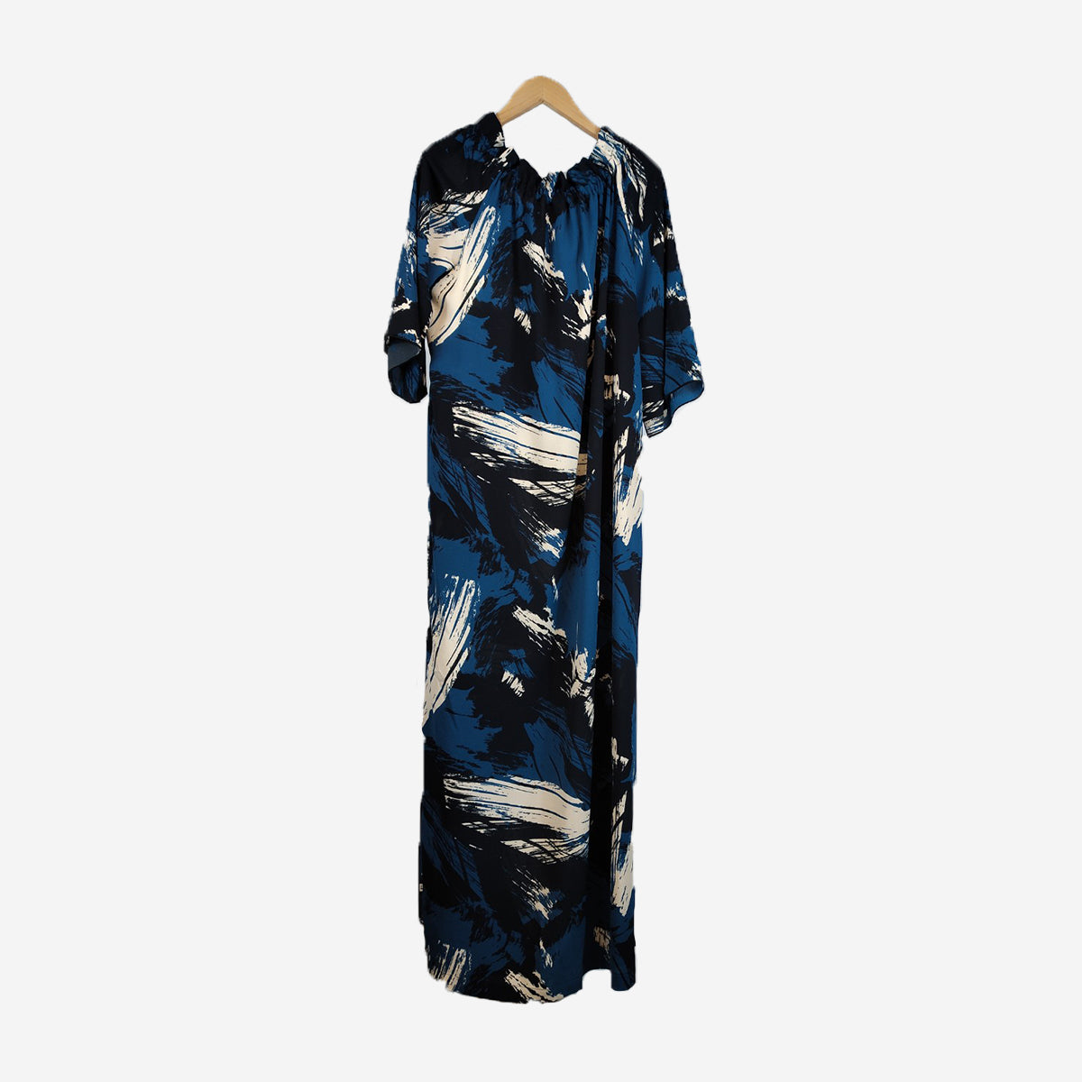 DRESS ABSTRACT BLU