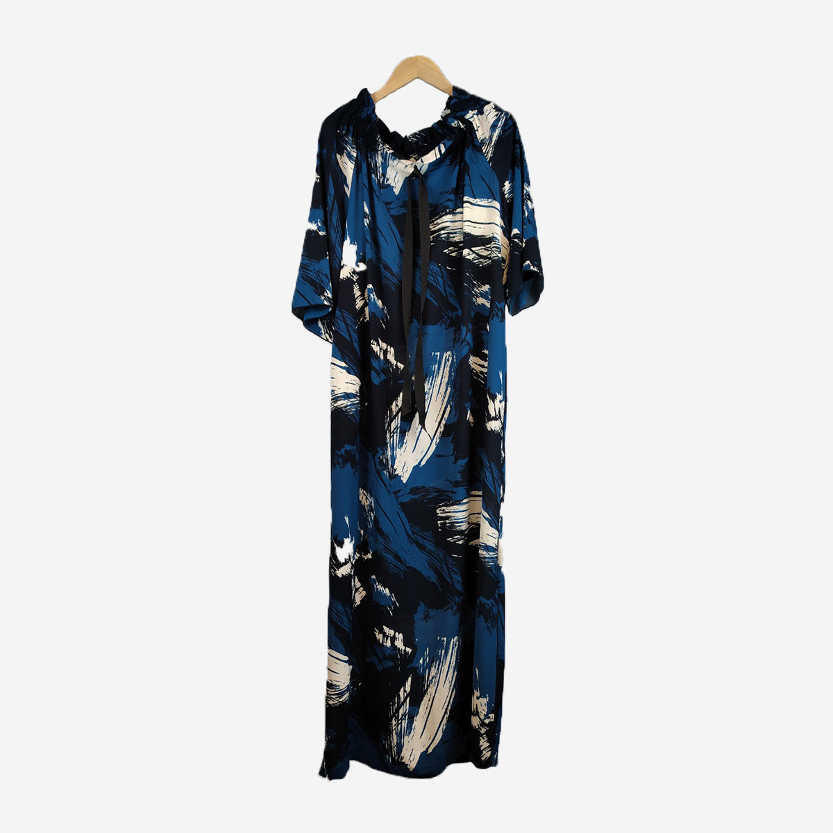 DRESS ABSTRACT BLU
