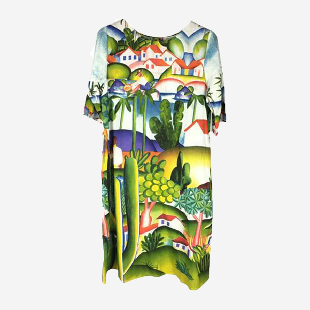 BRIGHT PRINTED DRESS