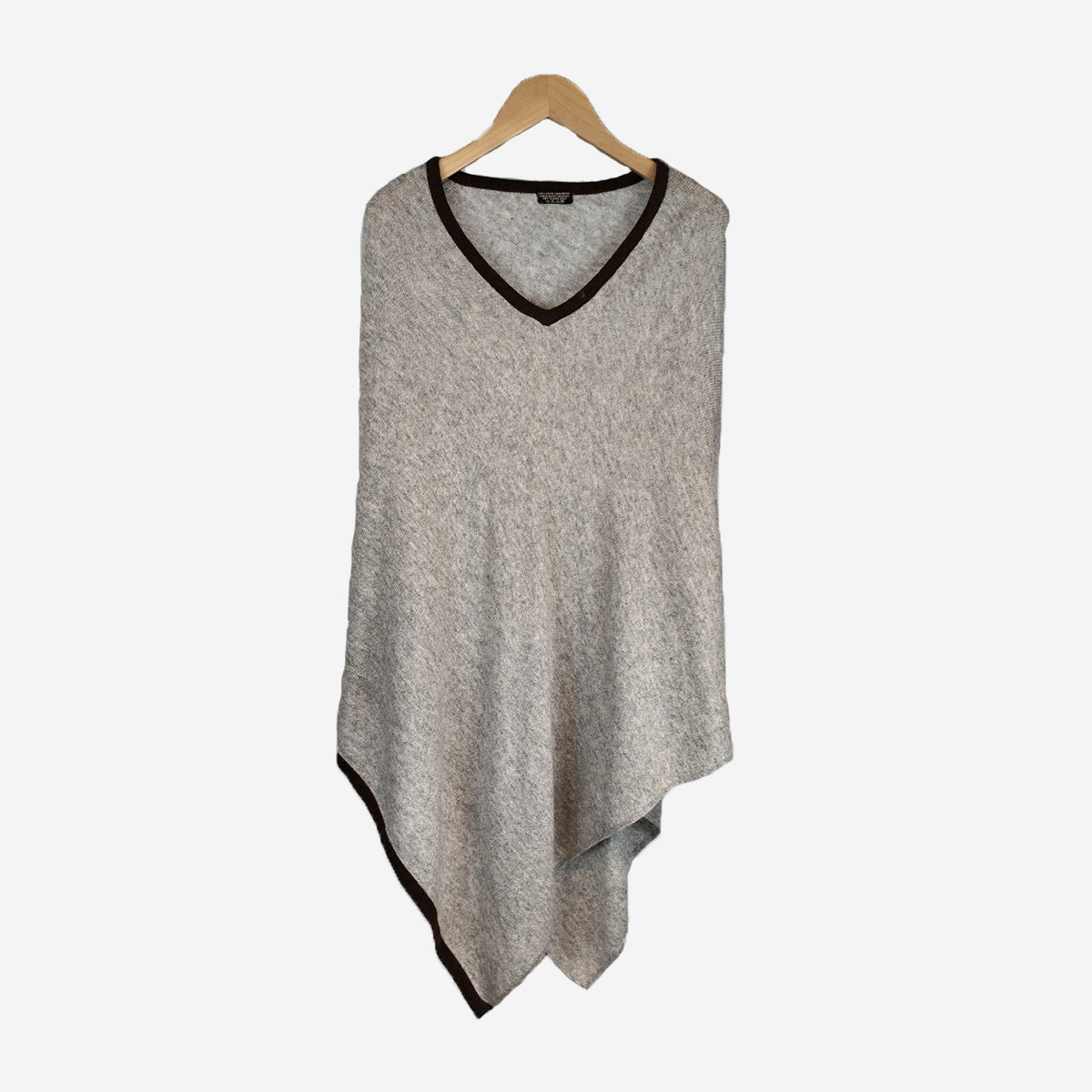 GREY PONCHO