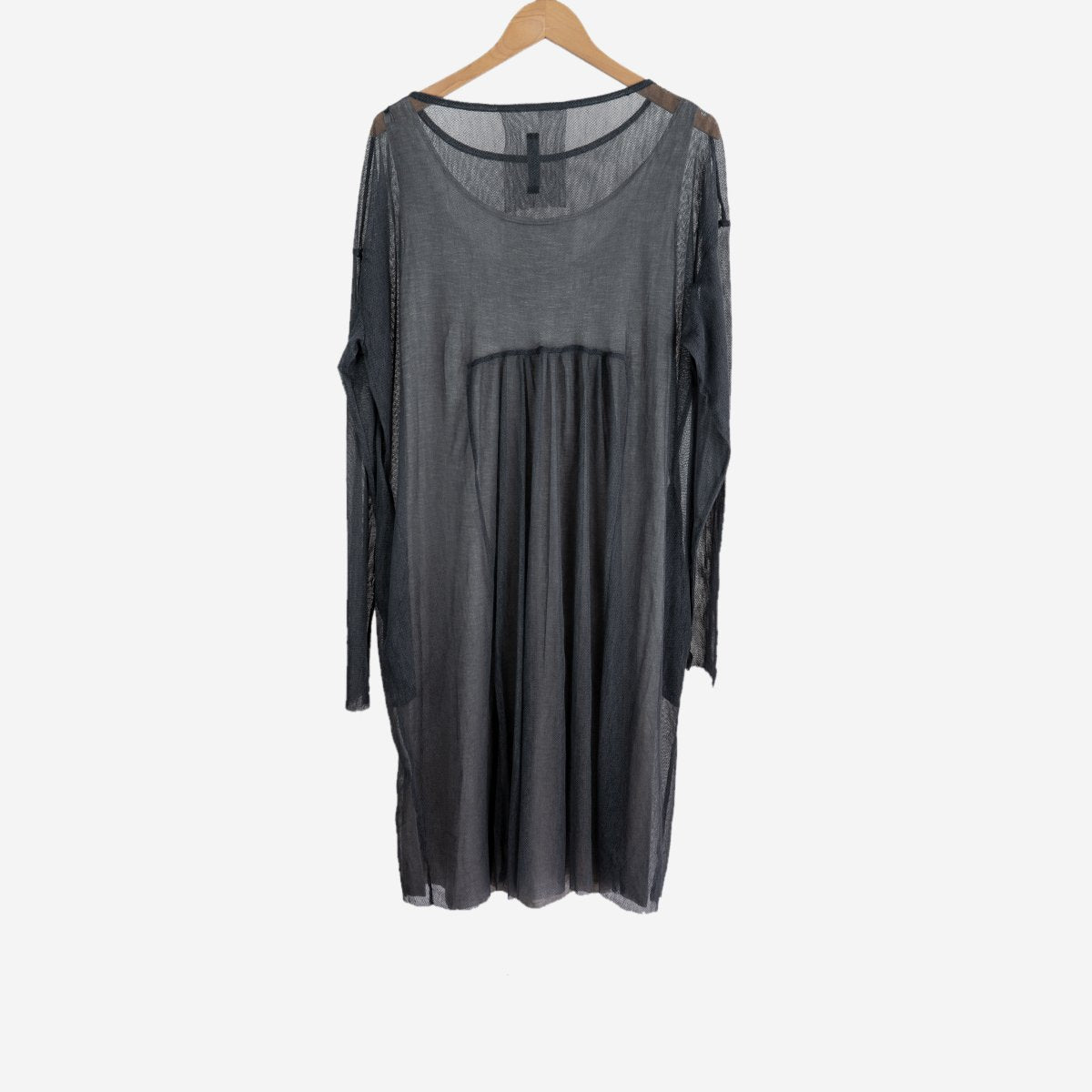 LONG SLEEVED SHEER OVERSIZED DRESS