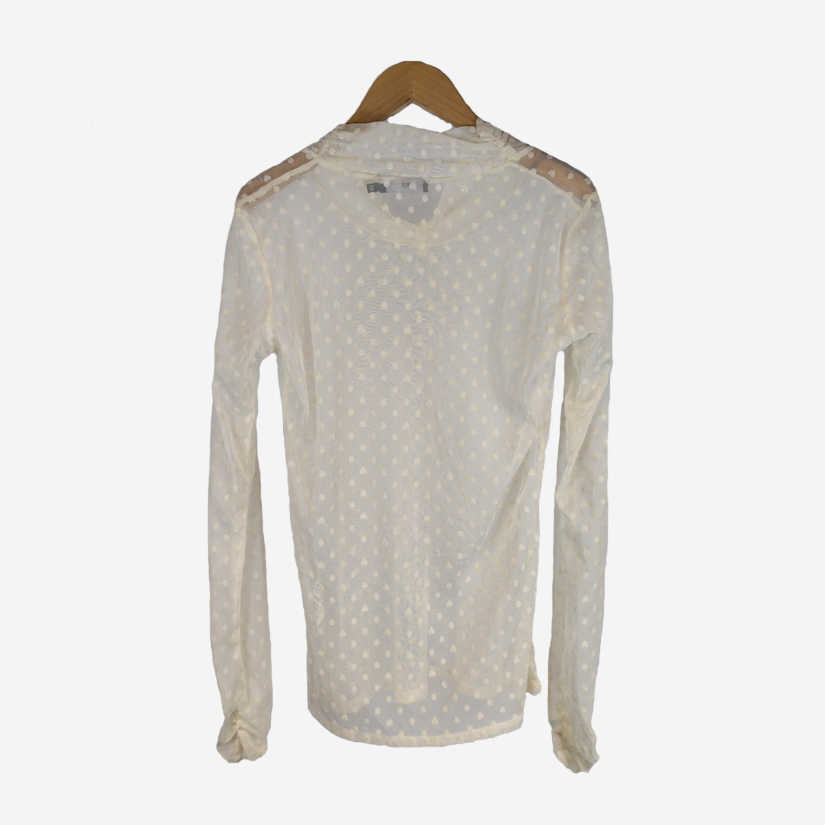 HEARTS AND POLKA DOT CHIFFON BLOUSE