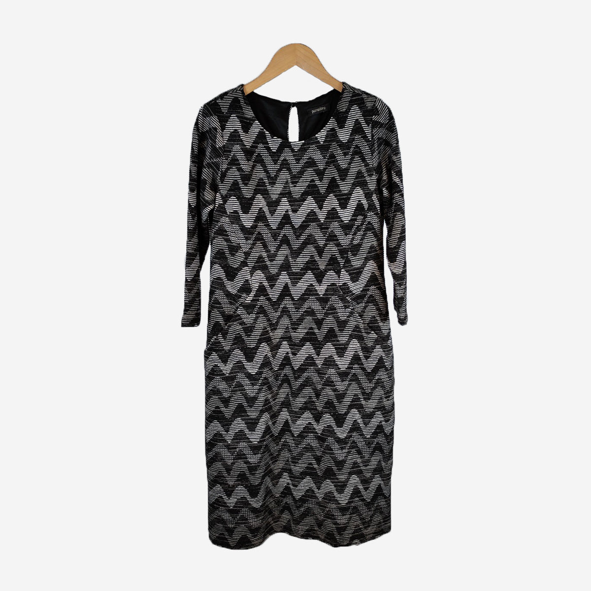 ZIGZAG JACQUARD DRESS
