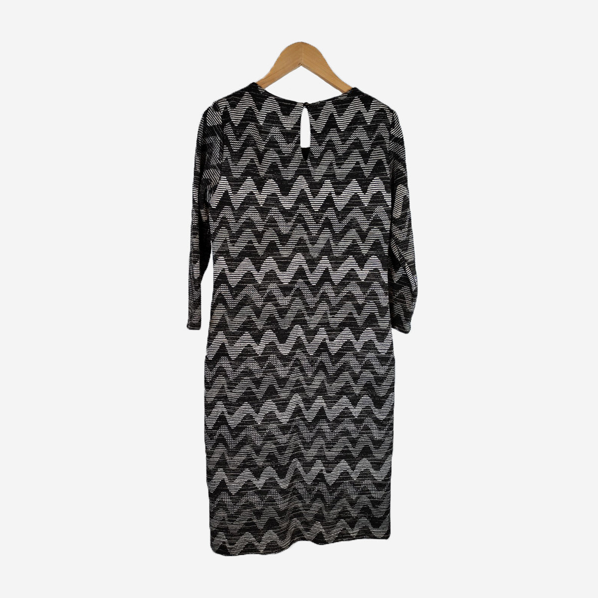 ZIGZAG JACQUARD DRESS