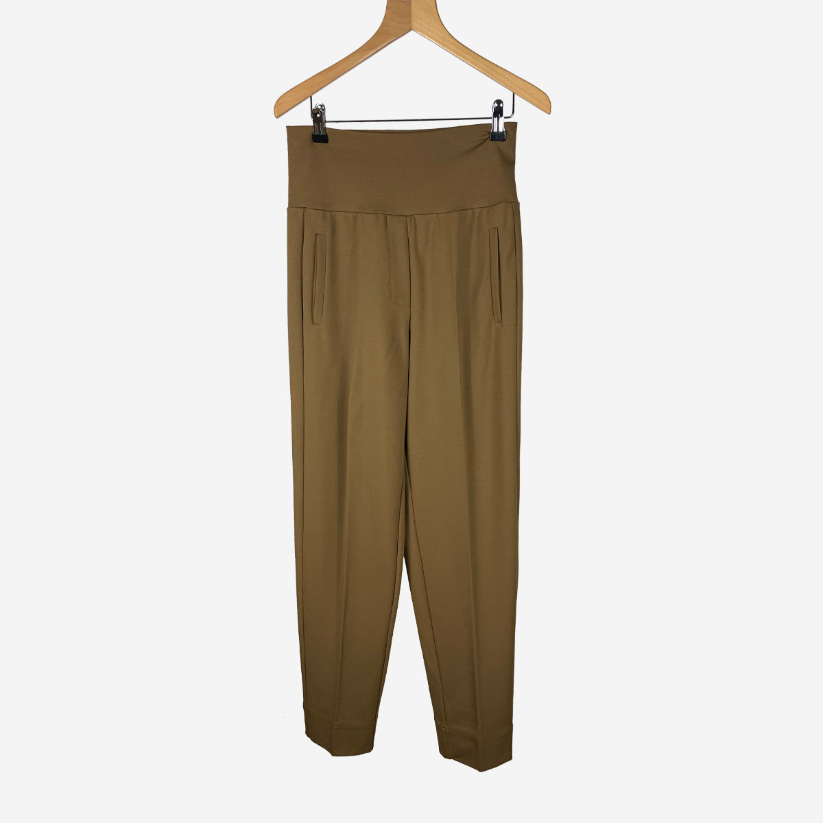 STRETCHY  HIGH WAISTED TROUSERS