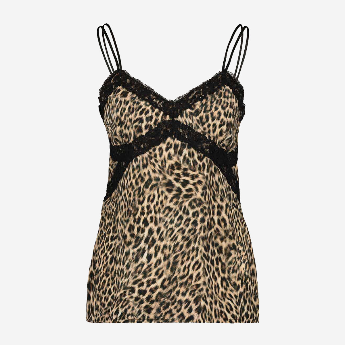 TOP IN LEOPARD DESIGN WITH LACE