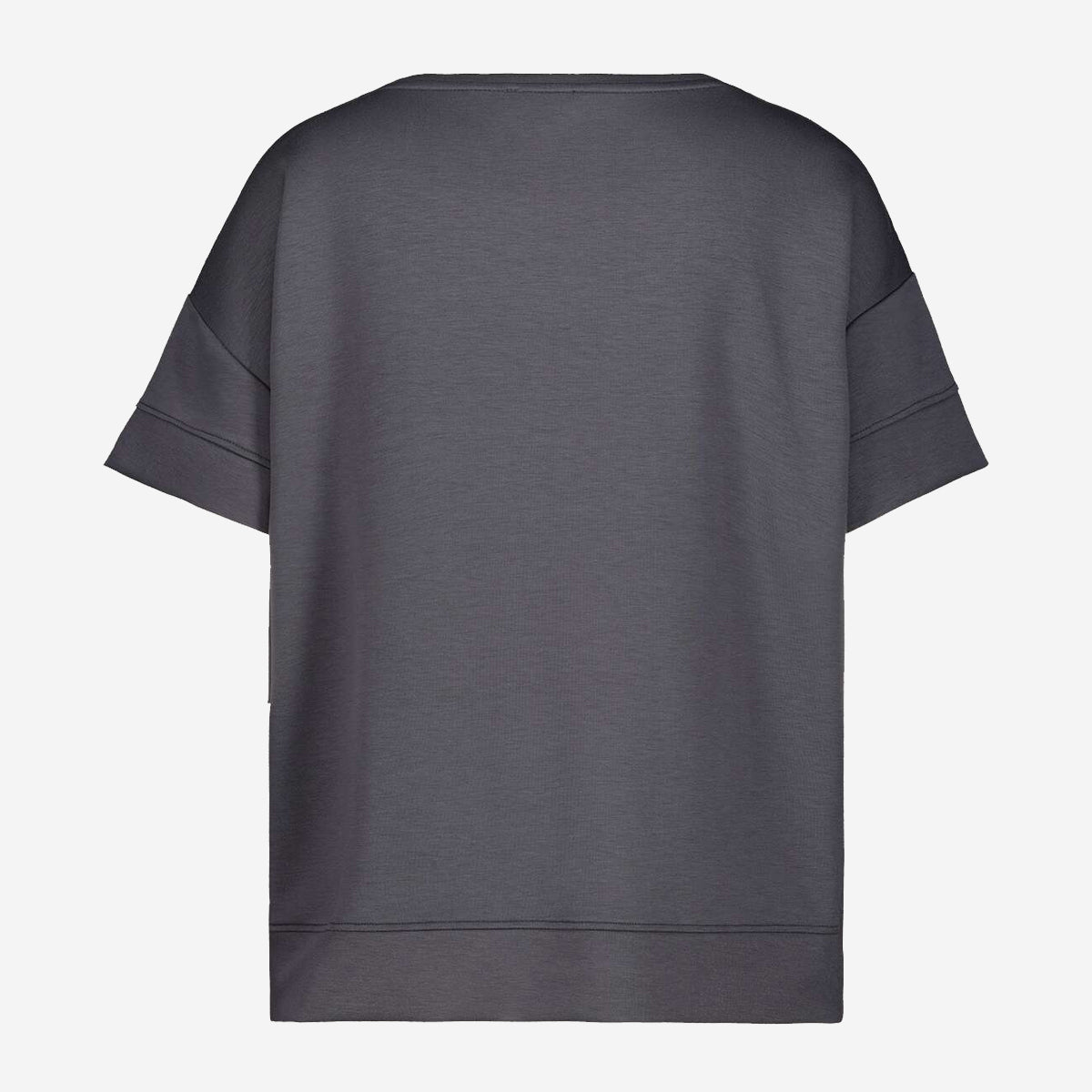 HALF SLEEVE JERSEY SHIRT WITH SEQUINS AND PRINT