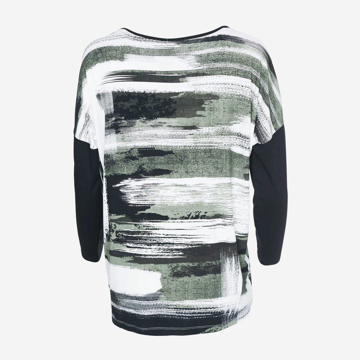 PRINT TOP WITH HEM DETAIL