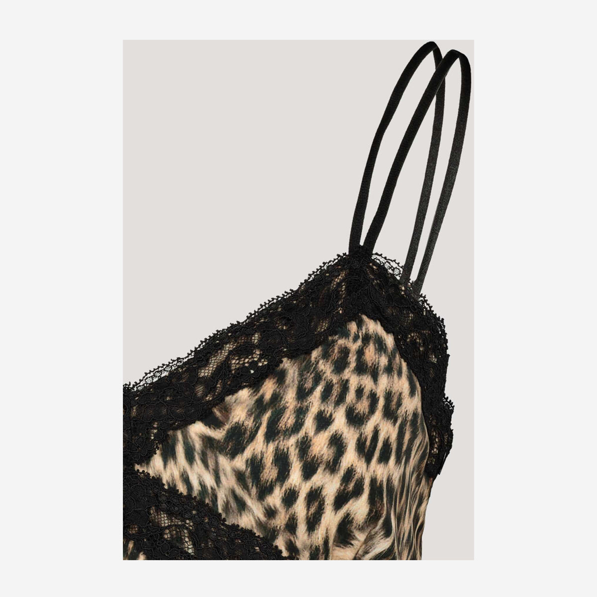 TOP IN LEOPARD DESIGN WITH LACE