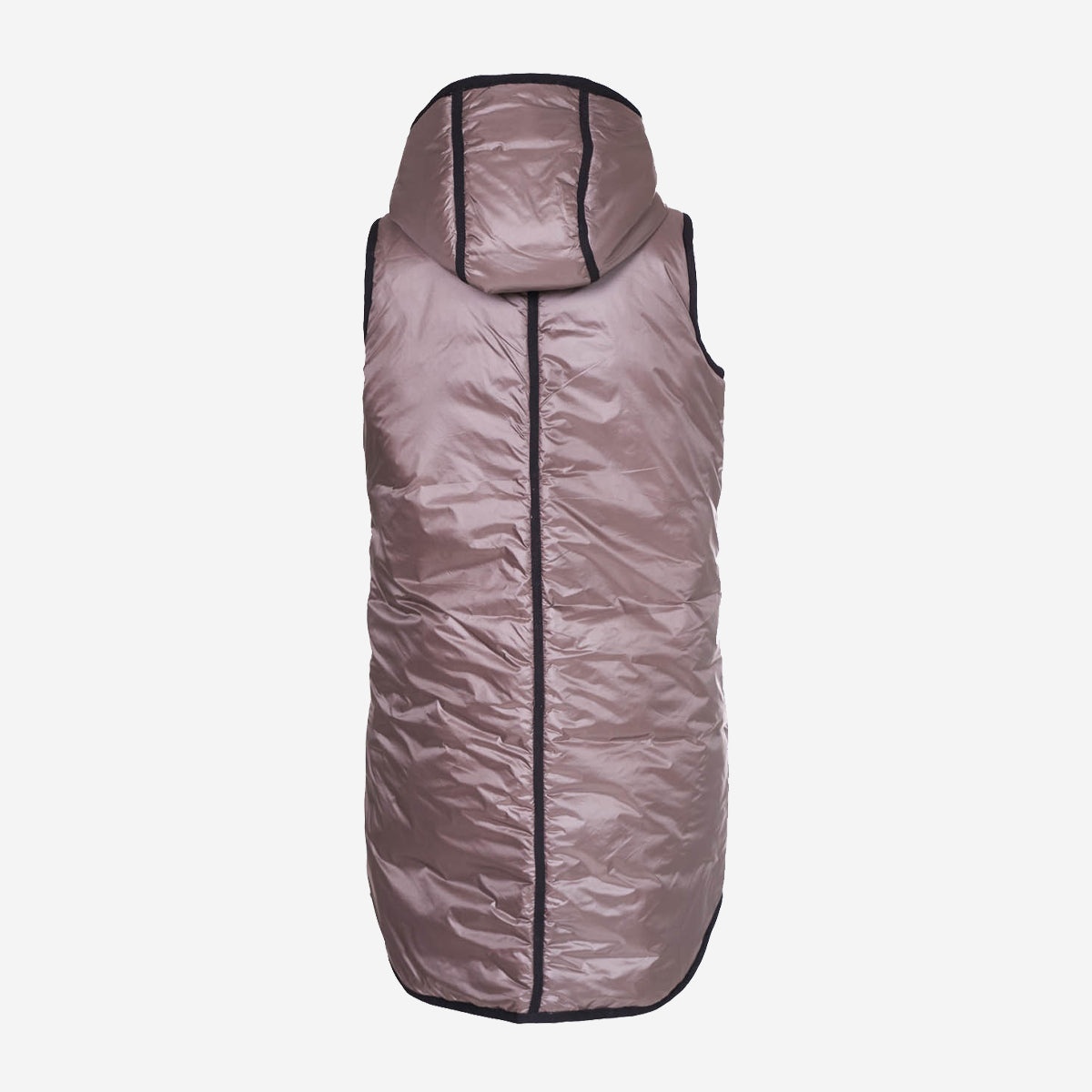 PADDED WAISTCOAT WITH HOOD