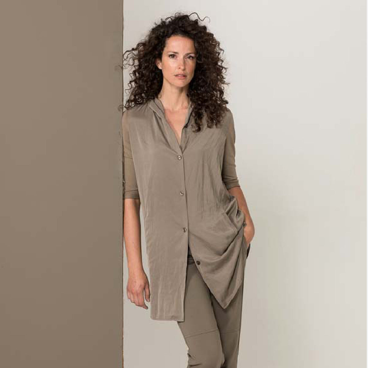 TUNIC WITH DECORATIVE HOOD