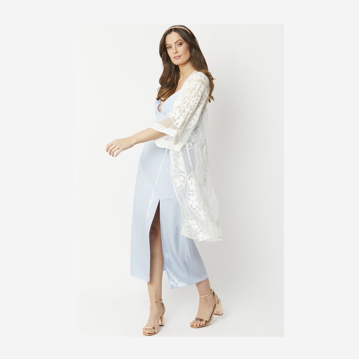 VINTAGE COTTON LACE KIMONO