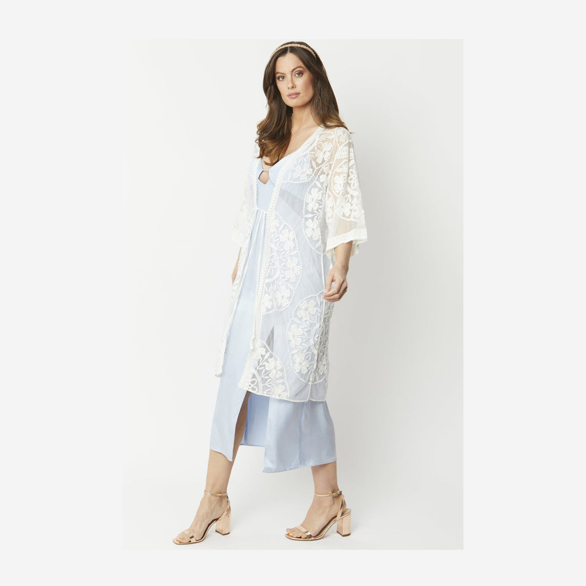 VINTAGE COTTON LACE KIMONO