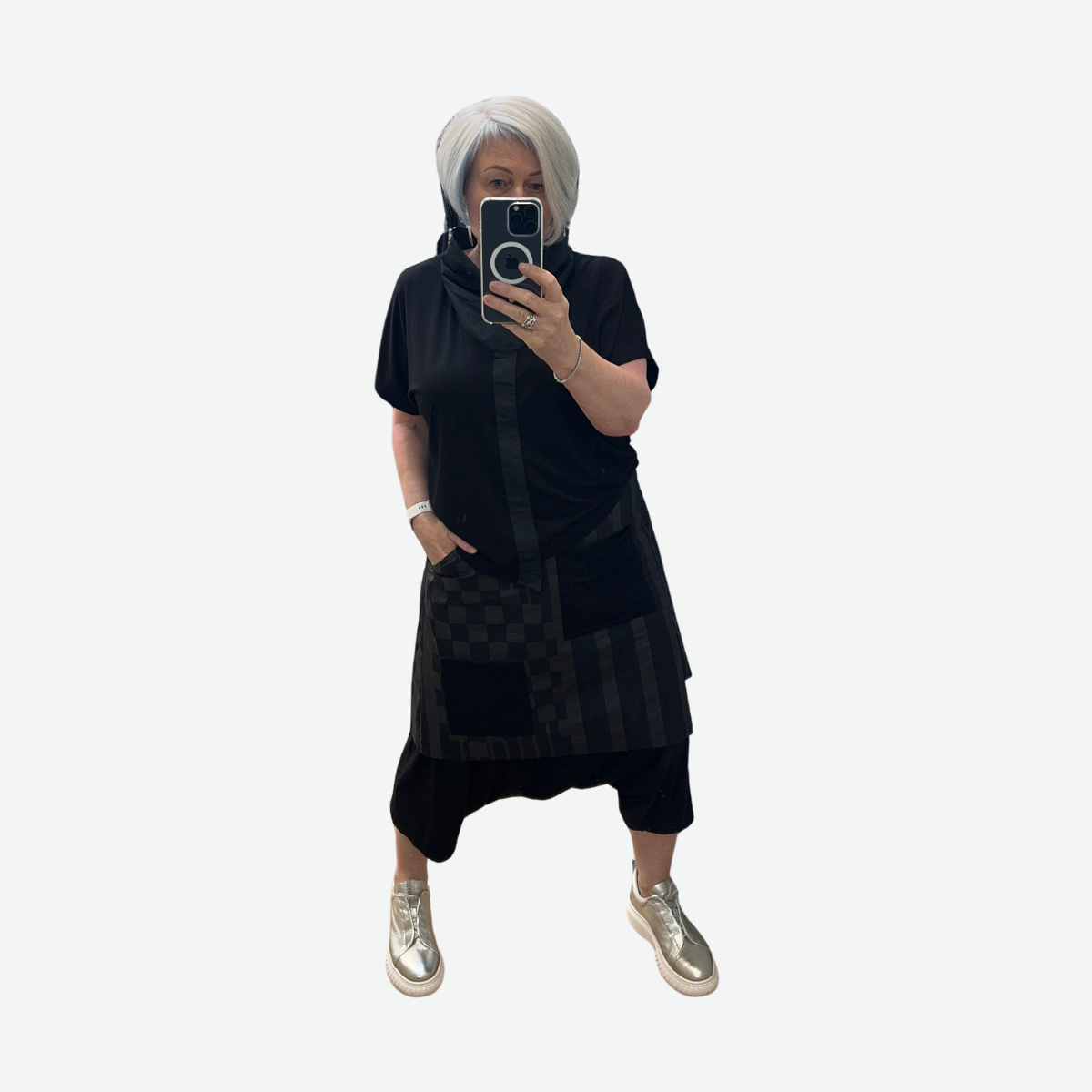 PANTS WITH OVERLAY SKIRT