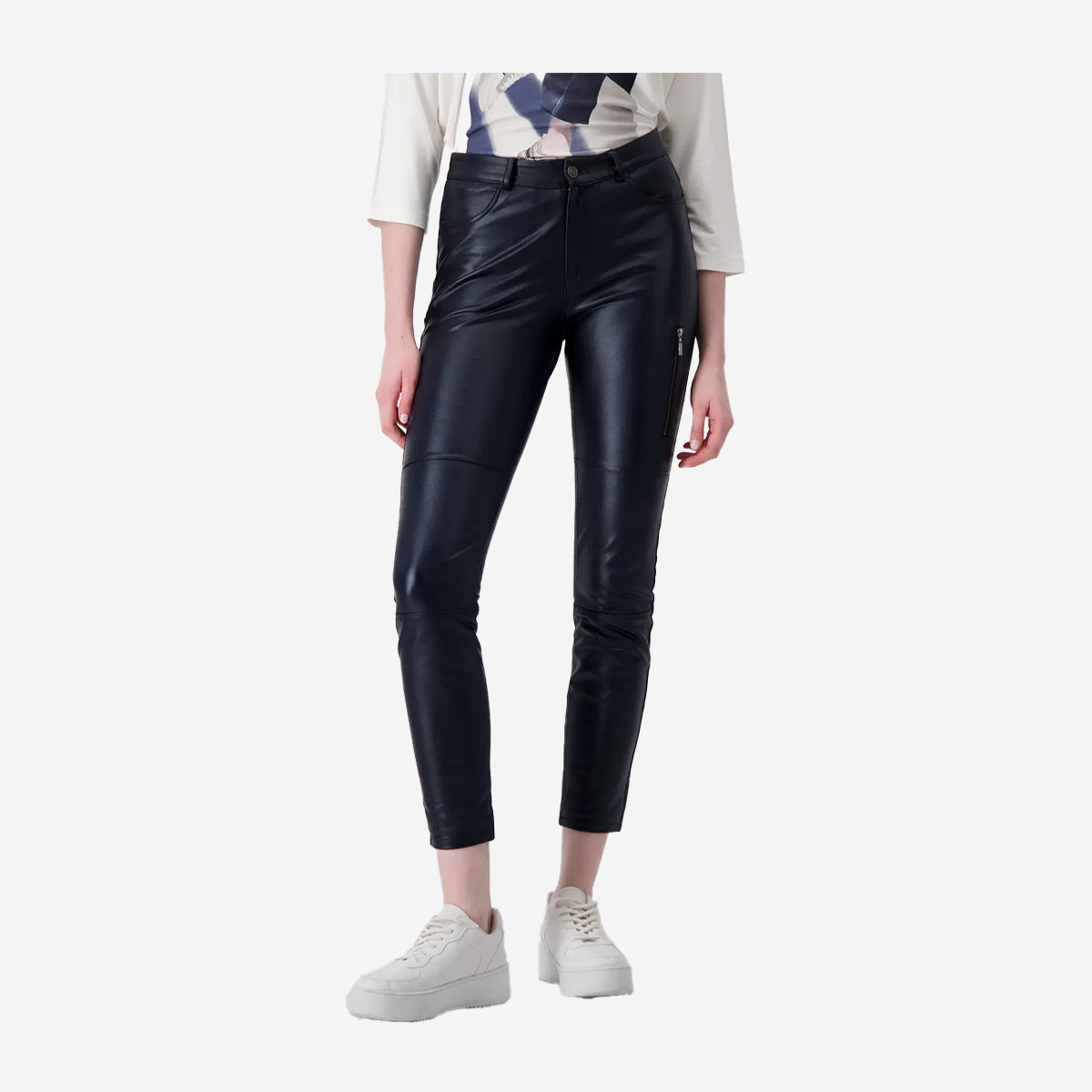 MONARI LEATHER LOOK TROUSERS 808046