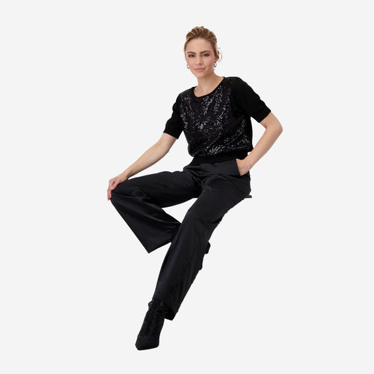 MONARI SHORT SLEEVED TOP WITH SEQUINS 808473/999