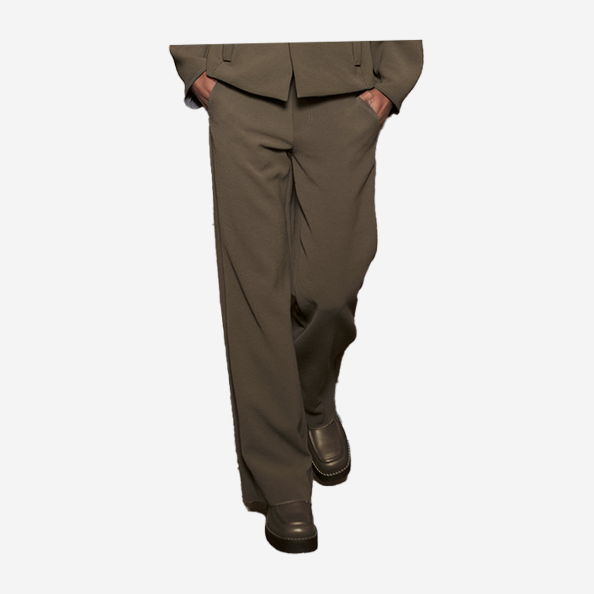 ANIA SCHIERHOLT STRETCHY WAISTBAND  TRUFFEL WIDE LEG TROUSER HO2984/32