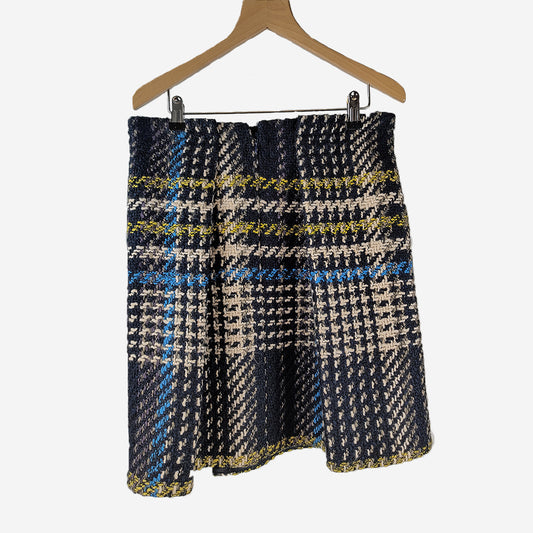 BLUE CHECK SKIRT