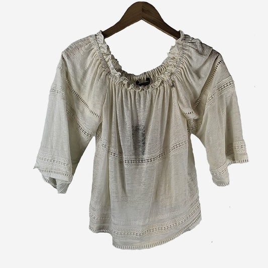 PRETTY LINEN TOP