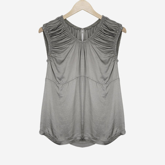 SLEEVELESS RUCHED  TOP