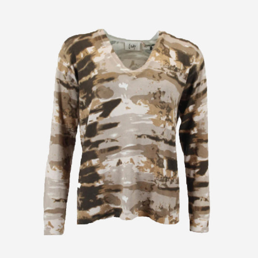 RUBI PULLOVER KHAKI COLOURFLOW