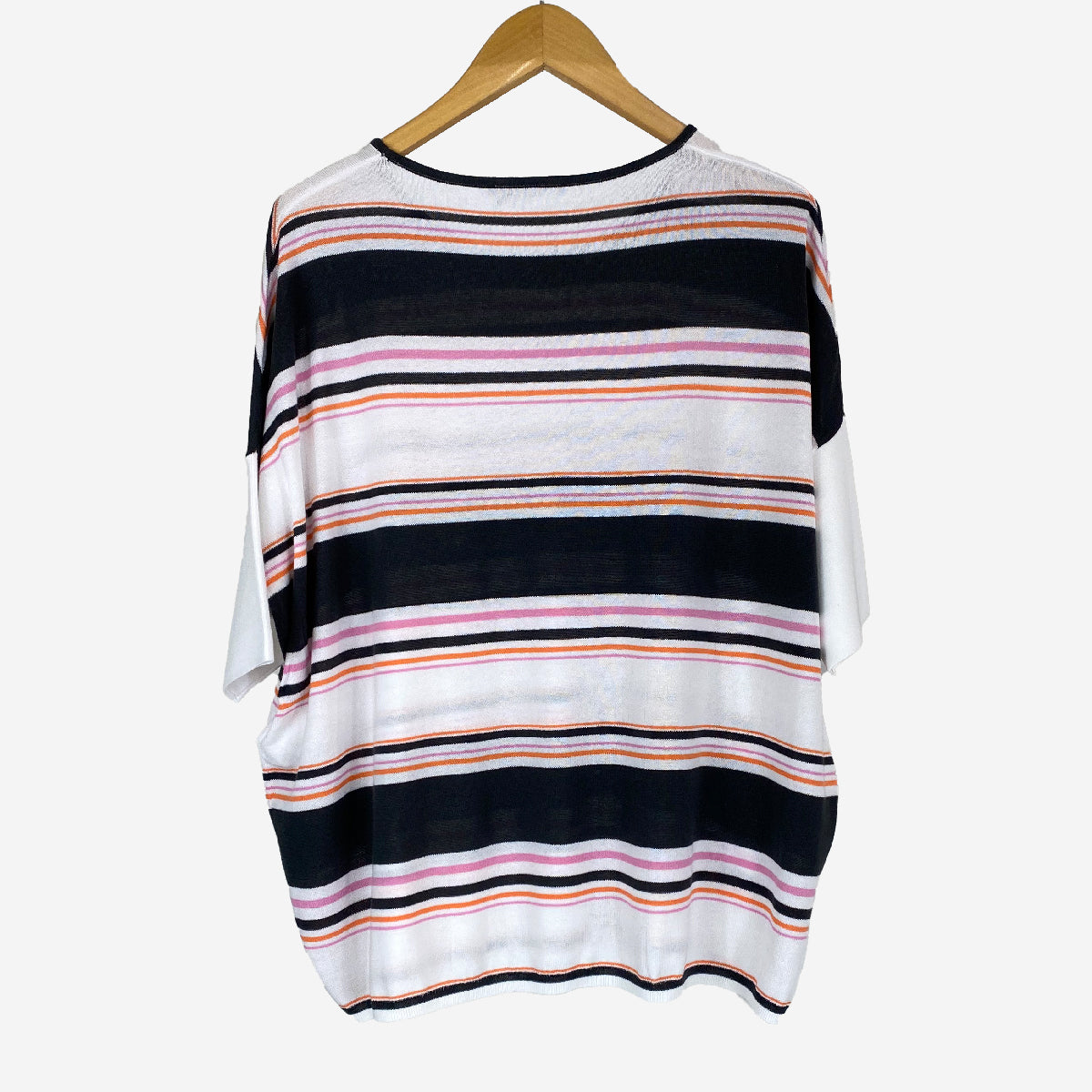 SHORT SLEEVED T-SHIRT WITH LOGO AND STRIPES