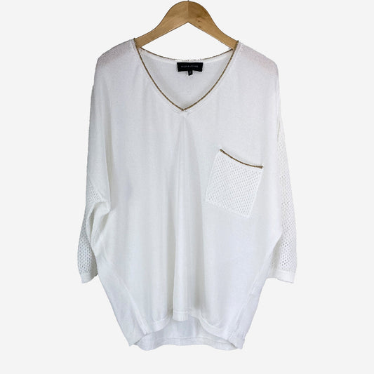 EVA KAYAN SWEATER WHITE