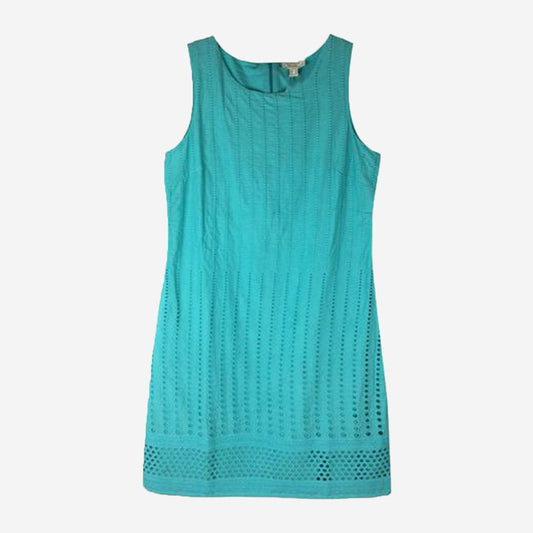 PRETTY AQUA COTTON DRESS