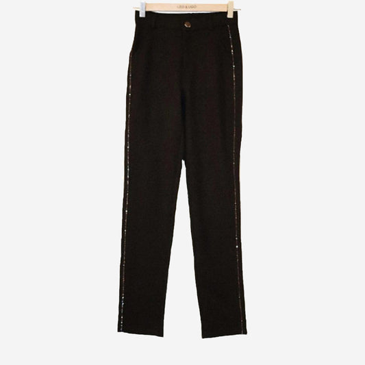 LEO TROUSERS WITH EMBELLISHED SIDES