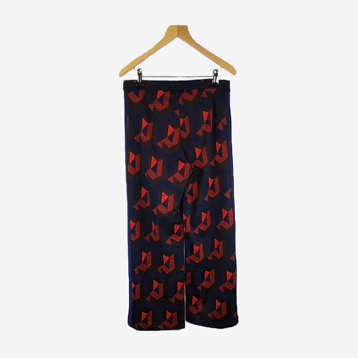 RED & BLUE PATTERNED TROUSERS