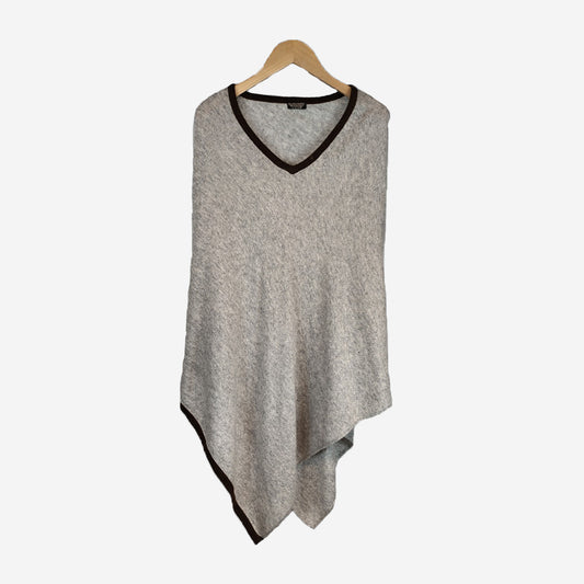 GREY PONCHO